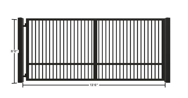 Square top · Single pickets