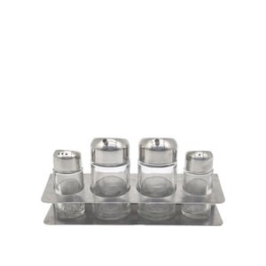 5 Parça Tuzluk-Yağlık Set Standlı 23X7 Cm - KLT