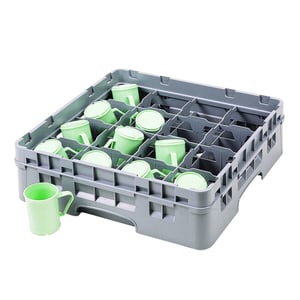 Cambro 20 Bölme Fincan Basketi Gri 66 mm 20C258151 - CAMBRO