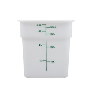 Cambro Polietilen Ölçekli Saklama Kabı Beyaz 3.8 lt. 4SFSP148 - CAMBRO