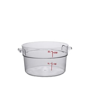 Cambro Polikarbon Daire Saklama Kabı Şeffaf 1.9 lt. RFSCW2135 - CAMBRO