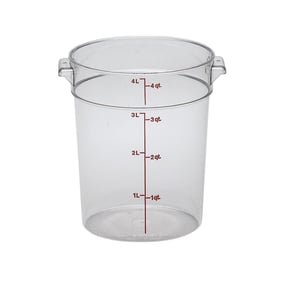 Cambro Polikarbon Daire Saklama Kabı Şeffaf 3.8 lt. RFSCW4135 - CAMBRO