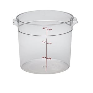 Cambro Polikarbon Daire Saklama Kabı Şeffaf 5.7 lt. RFSCW6135 - CAMBRO