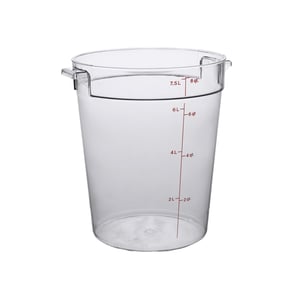 Cambro Polikarbon Daire Saklama Kabı Şeffaf 7.6 lt. RFSCW8135 - CAMBRO