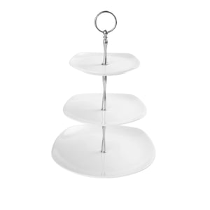 Porland Porselen 674425 Square Beyaz By.Ev 3Katlı Kurb.T - PORLAND PORSELEN