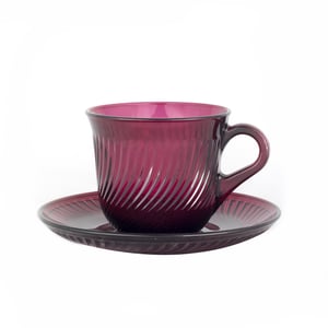 97768 Paşabahçe Çay Fincan Takımı Bordo Renkli - PAŞABAHÇE