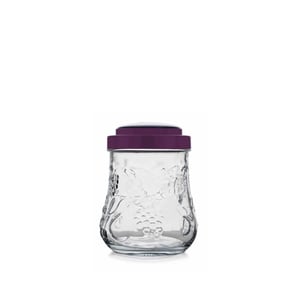 80066 Paşabahçe Garden Mor-Pembe Kapaklı Kavanoz 1000 cc - PAŞABAHÇE