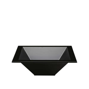 Alkan Polycarbonat Derin Teşhir Kare Kase Siyah - ALKAN