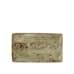Steelite Craft Green Rect Three Sunum Tabak 33X19 cm 11310556 - STEELİTE