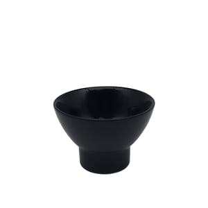 Ultraform Hotel Porselen Ayaklı Minimal Kase 10 cm Siyah - ULTRAFORM PORSELEN