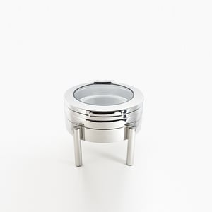 Aryıldız Chafing Dish Yuvarlak Üst Hazne Cam Kapaklı - ARYILDIZ