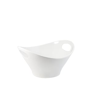 Beyaz Melamin Kulplu Kase 28X30 Cm - ULTRAFORM MELAMİN