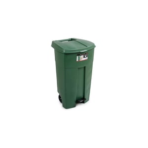 Bora Plastik 125 Lt Pedallı Çöp Kovası Yeşil - BORA PLASTİK