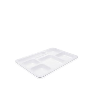 Polikarbon Tabldot Tepsi 5+1 Göz 28 X 40 Cm Beyaz Ct.205 - RUBİKAP