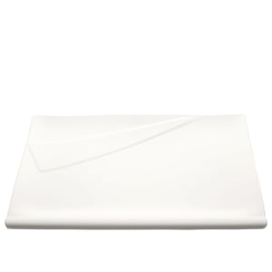 Beyaz Melamin Yaka Dik Dörtgen Tabak 38X25 Cm - ULTRAFORM MELAMİN