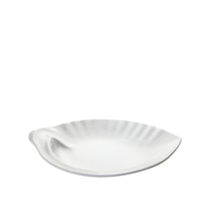 Beyaz Melamin Midye Oval Tabak 35X27 Cm - ULTRAFORM MELAMİN