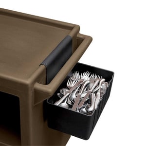 Cambro Servis Arabası Çatal Kaşık Kutusu Siyah 6.6 lt. BC1115SH110 - CAMBRO