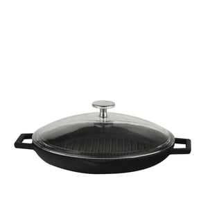 Lava Yuvarlak Izgara Tava Çap 30 Cm Cam Kapaklı - LAVA