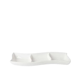 Ultraform Hotel Porselen 3 Böl. Dikdört Tabak 35X12 cm - ULTRAFORM PORSELEN