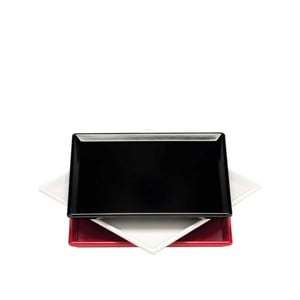 Alkan Melamin Kare Tabak 20*20 Cm Siyah - ALKAN