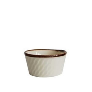 Arcoroc Krem Çizgili Yayvan Küçük Kase 120 mm - ARCOROC