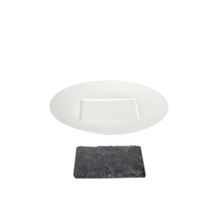 Ultraform Hotel Porselen Dgen Bölmeli Yuvarlak Sunum Tabak 35 cm - ULTRAFORM PORSELEN