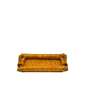 Hasır D.Dörtgen Kulplu Sepet 32X20X4 cm Kçk - KLT