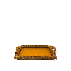 Hasır D.Dörtgen Kulplu Sepet 46X32X4 cm Byk - KLT