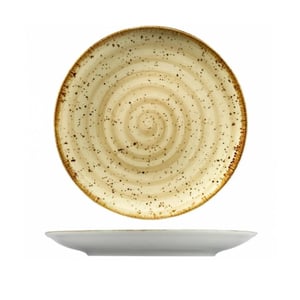 Kütahya Porselen Atlantis Enternasyonel Düz Tabak Bej Benekli File 28 cm - KÜTAHYA PORSELEN