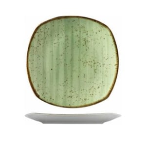 Kütahya Porselen Atlantis Enternasyonel Düz Tabak Yeşil Benekli File 25 cm - KÜTAHYA PORSELEN