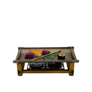 Hs037590 Sunum Tepsi Ahşap Standlı 30X15Cm - KLT