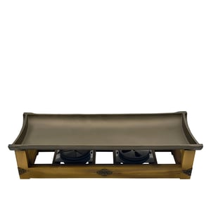 Hs037591 Sunum Tepsi Ahşap Standlı 49X20Cm - KLT