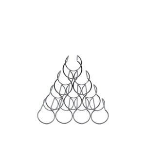 Tel Şarap Tutucu 10Lu Krom - KLT