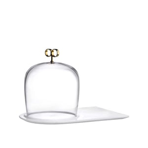 28531 Paşabahçe Nude Cupola Kapaklı Servis 203 mm - PAŞABAHÇE NUDE