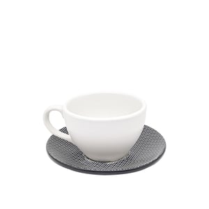 Ultraform Hotel Porselen M&M Siyah Çay Fincan+Tabak 300 ml - ULTRAFORM PORSELEN