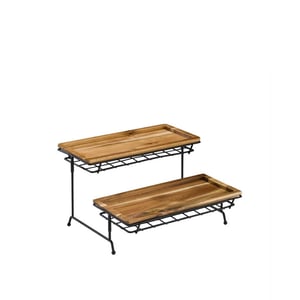 Alkan Metal Ayaklı Ahşap Teşhir Standı - ALKAN