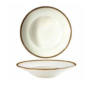 Kütahya Porselen Atlantis Risus Spagetti Tabak Krem Benekli 270 mm - KÜTAHYA PORSELEN