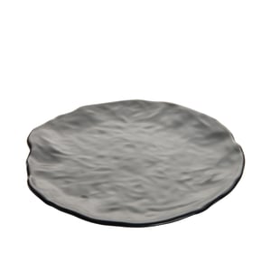 Mat Siyah Melamin Desenli Yayvan Tabak 31,5Cm - ULTRAFORM MELAMİN