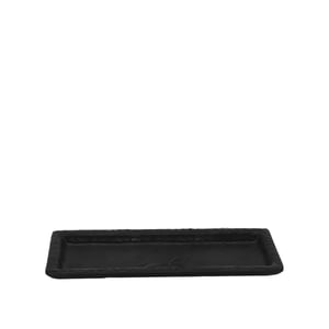 Siyah Melamin Kare Taş Görünümlü Çukur Tabak 24Cm - ULTRAFORM MELAMİN