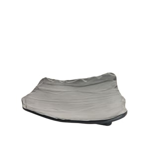 Siyah Melmn Kavisli Taş Görünümlü Sunum Tabak 24Cm - ULTRAFORM MELAMİN