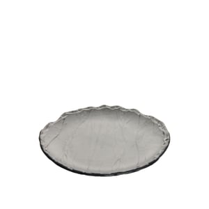 Siyah Melamin Kav. Taş Görünümlü Yuvarlak Tabak 35Cm - ULTRAFORM MELAMİN