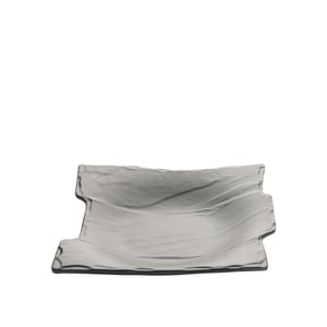 Siyah Melamin Taş Görünümlü Çukur Sunum Tabak 21Cm - ULTRAFORM MELAMİN