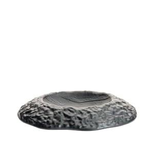 Siyah Melamin Taş Görünümlü Oyuk Sunum 30Cm - ULTRAFORM MELAMİN