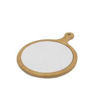 Ultraform Hotel Porselen Sunum Tabak Bambu Standlı 30x22 cm - ULTRAFORM PORSELEN