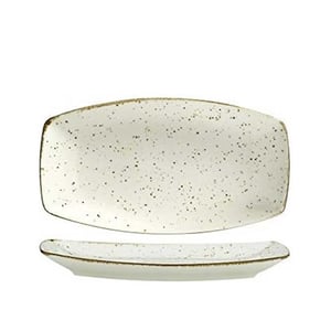Kütahya Porselen Atlantis Bohem Kayık Tabak Krem File 250 mm - KÜTAHYA PORSELEN