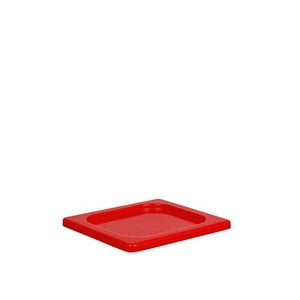 Bora PLastik 1/6 Kare 176*162*10 Kapak Pp K1 Kırmızı - BORA PLASTİK