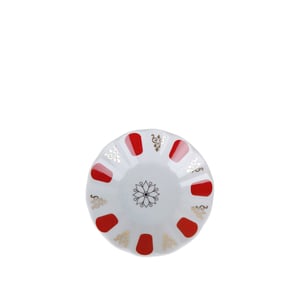 Porland 127912 Kırmızı Yaldızlı Çay Tabak 11 Cm. - 