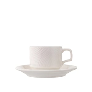 Porland Porselen 225907 Storm Alumilite Tabaklı Çay Fincan 177 Cc - PORLAND PORSELEN