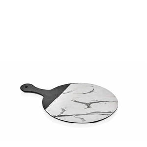 Külsan Gastro Boutique Marble Black Tek Saplı Sunum Q 30 cm 35130.MB - KÜLSAN