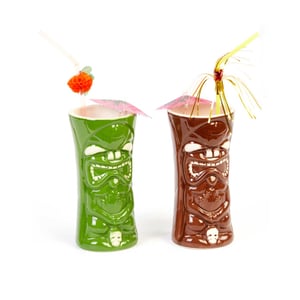 Groovy Ceramıc Tiki Mug 8*H:17,5 440 cc GRV-20212 - BİRADLI